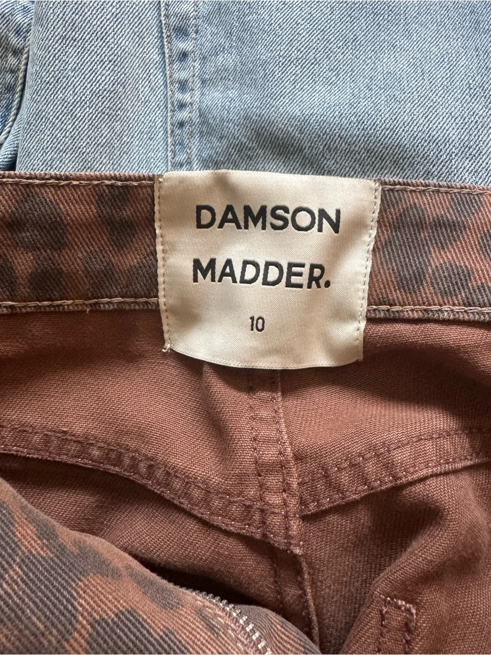 Damson Madder Dion Jean in Brown Leopard - Picture 3 of 3